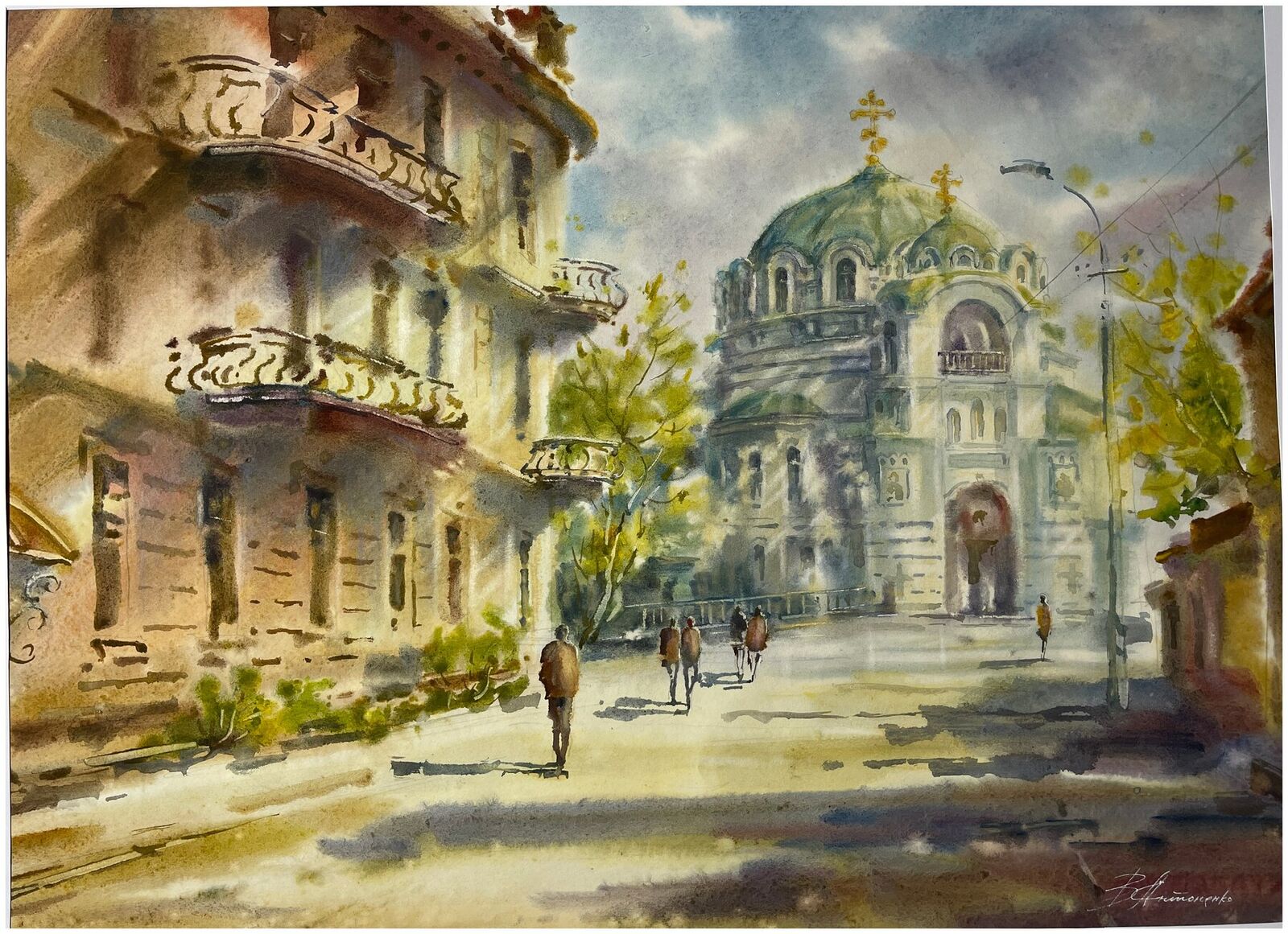 Улица у собора, работа № 51