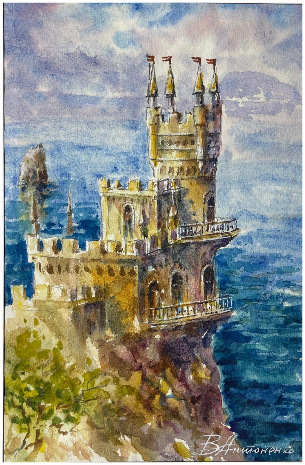 Замок над морем, работа № 153