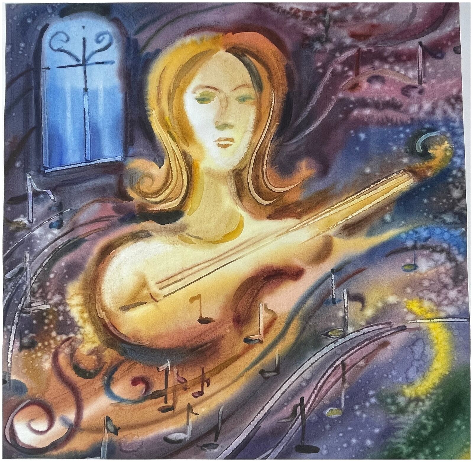 Скрипачка, работа № 234