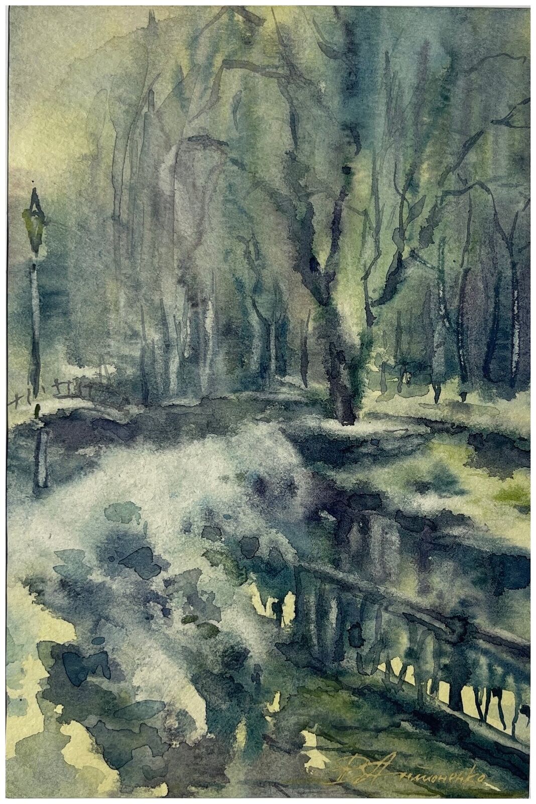 Отражения в лесной воде, работа № 369