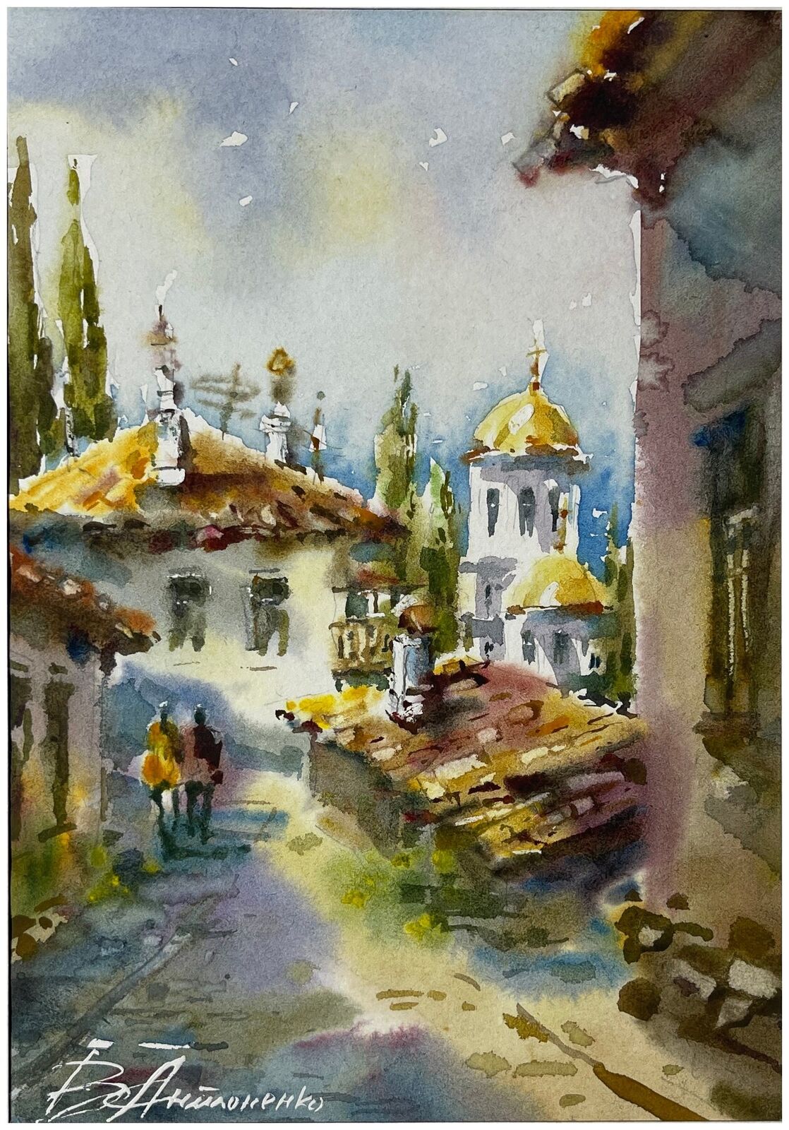 Дорога к храму через старый двор, работа № 370